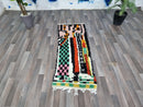 MOROCCAN HALLWAY RUG – Handmade runner rug – Green narrow morocco rug – Bohemian runner carpet- Custom Beni ourain rug - Genuine wool rug