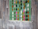 Stunning Moroccan Rug Green - Berber Carpet - Handmade Rug - Custom Moroccan Rug - Green Wool Rug - Beni Ourain Rug