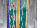 Custom size runner,Hand knotted rug, Hallway runner rug,Handmade runner, Boujad runner rug, green Rug, Moroccan Runner Rug,boho rug.