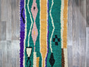 Custom size runner,Hand knotted rug, Hallway runner rug,Handmade runner, Boujad runner rug, green Rug, Moroccan Runner Rug,boho rug.