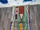 Custom size runner,Hand knotted rug, Hallway runner rug,Handmade runner, Boujad runner rug, green Rug, Moroccan Runner Rug,boho rug.