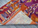Beni ourain orange rug , Authentic Moroccan rug, Berber carpet, Genuine Wool rug, Handmade rug, Beni ourain style, Area rug, Tapis berbere.