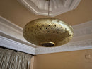 gold metal pendant light - product photo 1