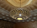 brass metal pendant light - product photo 1