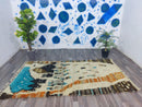 Moroccan Handmade rug ,Beni ourain Woven style Morocco wool Berber Rug, modern rug, Hand woven rug, Azilal Berber style - stylish Rug