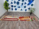 MOROCCAN HALLWAY RUG – Custom Runner rug - Handmade runner carpet – narrow morrocan rug - Pink Berber rug- Beni ourain rug- Genuine wool rug