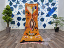 Fantastic Runner Moroccan Rug, Authentic Moroccan Runner, Orange Runner Rug, Hallway Runner rug, Wool Runner, Bohemian Runner