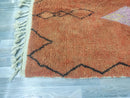 Orange Moroccan rug - Custom Moroccan rug - Checkered rug - Handmade rug - Moroccan shag rug - Morocco rug - Moroccan Berber rug