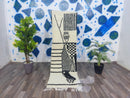 White Moroccan Runner rug - hallway runner rug moroccan - White and Brown Beni ourain rug - Genuine lamb Wool