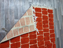 moroccan orange rug, beni ourain orange rug, wool berber rug, custom rug, handmade rug, rustic orange rug, orange carpet - wool rug