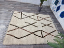 Beni ourain rug, Authentic Moroccan rug, Berber carpet, Genuine Wool rug, Handmade rug, Beni ourain style, Area rug, Tapis berbere, Teppich