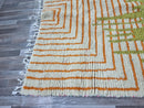 LUX MUSTARD RUG, Custom Moroccan Mrirt Rug, Handmade Berber Yellow Rug, Large Tufted Rug, High Quality Sheep Wool Carpet, Shag Area Rug.