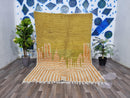 LUX MUSTARD RUG, Custom Moroccan Mrirt Rug, Handmade Berber Yellow Rug, Large Tufted Rug, High Quality Sheep Wool Carpet, Shag Area Rug.