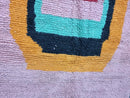 Moroccan Handmade Boujaad Rug | Vintage Bohemian Wool Rug | 100kends