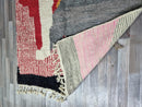 Costum Moroccan Colorful Rug - Moroccan Woolen carpet - New Azilal Rug - Boujaad Style - New Beni Ouarain Rug - colorful Fine Berber Rug