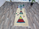 Fantastic Moroccan Runner Rug, Custom Runner Rugs, Kilim runner, Wool Rug, Berber Runner Carpet, Hallway rug
