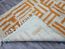 GORGEOUS BENIOURAIN CARPET, Moroccan Handmade Rug, orange Rug, Living Room Rug, Handmade Wool Carpet, Azilal Berber Rug, Handwoven Rug