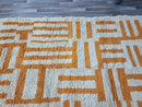 GORGEOUS BENIOURAIN CARPET, Moroccan Handmade Rug, orange Rug, Living Room Rug, Handmade Wool Carpet, Azilal Berber Rug, Handwoven Rug