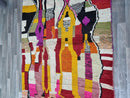 Boujaad Rug - Custom Aera Rug - Moroccan Rug Hand Knotted - Tribal berber Rug - Gaming Room Area Rug - Abstract Multicolored Carpet