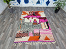 Rugs for living room - boujaad rug Custom - berber rug unique - small tufted rug - Bedroom Area Rug Custom, Moroccan Made Rug, Gift for mom