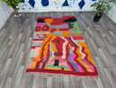 Rugs for living room - boujaad rug Custom - berber rug unique - small tufted rug - Bedroom Area Rug Custom, Moroccan Made Rug, Gift for mom
