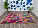 Pink genuine Moroccan Beni Ourain rug Carpet Soft Shag Artistic Oriental checker moroccan rug pink moroccan rug