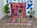 Pink genuine Moroccan Beni Ourain rug Carpet Soft Shag Artistic Oriental checker moroccan rug pink moroccan rug