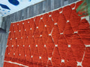 Moroccan wool rug, Luxury Beni Mrirt rug, Orange Handmade plush area rug, Berber Beni Ourain rug