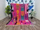 Pink Boujaad rugs - Moroccan berber rug - Moroccan area rug - Morocco rug - Berber handmade rug