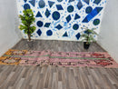 Custom Beni Ourain Runner rug - Moroccan runner rug - Pink runner rug - Hallway runner Morrocan - Soft Wool runner - Berber runner Pink