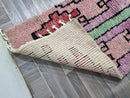 Custom Beni Ourain Runner rug - Moroccan runner rug - Pink runner rug - Hallway runner Morrocan - Soft Wool runner - Berber runner Pink