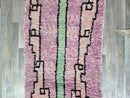 Custom Beni Ourain Runner rug - Moroccan runner rug - Pink runner rug - Hallway runner Morrocan - Soft Wool runner - Berber runner Pink