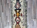 Moroccan Runner Beni Ourain Runner Rug, Custom Hallway Beige Rug Runner, Bespoke Long Runner Brown Berber Carpet