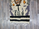 Moroccan Runner Beni Ourain Runner Rug, Custom Hallway Beige Rug Runner, Bespoke Long Runner Brown Berber Carpet