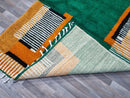 Moroccan rug sage green - handmade rug - Genuine lamb wool - berber green rug - moroccan berber rug - Beni ourain rug