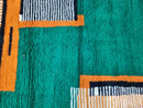 Moroccan rug sage green - handmade rug - Genuine lamb wool - berber green rug - moroccan berber rug - Beni ourain rug