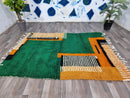 Moroccan rug sage green - handmade rug - Genuine lamb wool - berber green rug - moroccan berber rug - Beni ourain rug