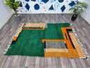 Moroccan rug sage green - handmade rug - Genuine lamb wool - berber green rug - moroccan berber rug - Beni ourain rug