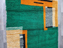 Moroccan rug sage green - handmade rug - Genuine lamb wool - berber green rug - moroccan berber rug - Beni ourain rug