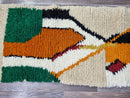 Wool runner, handmade rug morocco runner, berber entry runners, long large beniourain runner, multicolors runner.