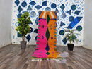 Handmade Moroccan Pink Runner Rug | Berber Hallway Runner | Custom Wool Beni Ourain Rug.