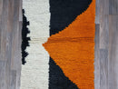 Authentic Moroccan Berber Rug black and white- Beni Ourain Wall Tapestry - Bohemian 8x10 Rug - Handmade Area Rug Large - Custom Size Rug