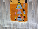 Handmade Moroccan Boujad Runner Rug – Vibrant Kilim Hallway Runner | Azilal Flat Weave Wool Rug | Custom Sizes Available.