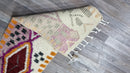 Luxurious Moroccan Runner Rug - berber Colorful Runner Rug -Authentic Moroccan purple rug Berber Runner Carpet -Authentic boujaad runner rug