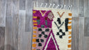 Luxurious Moroccan Runner Rug - berber Colorful Runner Rug -Authentic Moroccan purple rug Berber Runner Carpet -Authentic boujaad runner rug