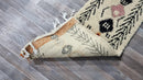 Authentic Moroccan Cream & Olive Berber Runner Rug - Handmade Boujaad Wool Rug - Custom Sizes Available