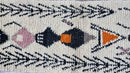 Authentic Moroccan Cream & Olive Berber Runner Rug - Handmade Boujaad Wool Rug - Custom Sizes Available