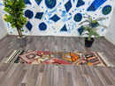 moroccan runner rug, moroccan runner, custom runner rug, runner for kicthen, moroccan wool runner, checker runner rug, checkered runner.