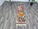 moroccan runner rug, moroccan runner, custom runner rug, runner for kicthen, moroccan wool runner, checker runner rug, checkered runner.