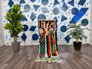 MOROCCAN HALLWAY RUG – Handmade runner rug – Green narrow morocco rug – Bohemian runner carpet- Custom Beni ourain rug - Genuine wool rug